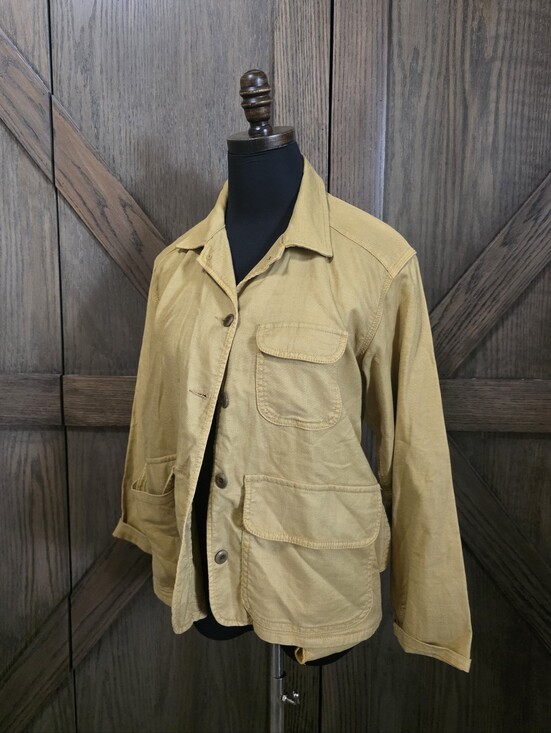 THE GREAT. Jackets & Blazers - THE GREAT. Women’s Utility Chore Jacket in Mustard